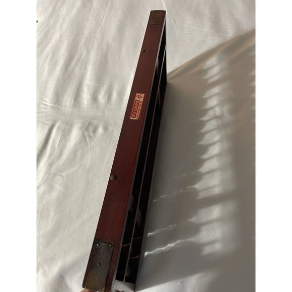 Chinese Large Rods 15 Row 105 Black Wood Beads Vintage Calculator Slide - Picture 11 of 12